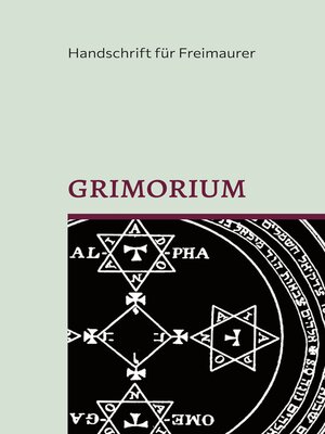 cover image of Grimorium, die Geheimlehre Salomons